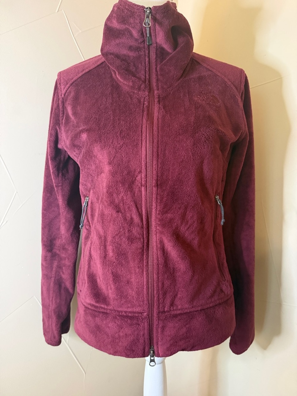 The North Face Fleece Jacket in Deep Red